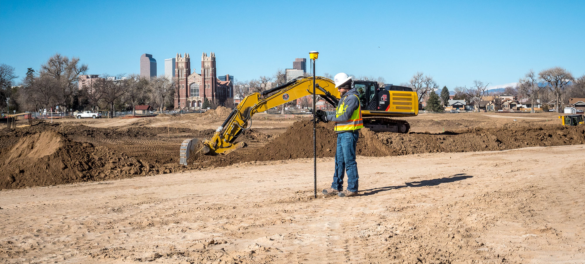 site positioning systems for construction